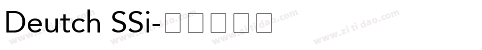 Deutch SSi字体转换
